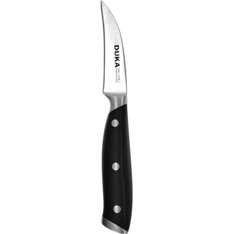 Praktisches Schälmesser 8 cm Edelstahl Schwarz varda duka (1/3)