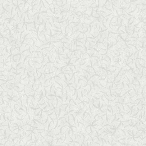 Papier peint feuillage argent effet métallique Tapisserie intissée tendance nature Papier peint floral style botanique idéal pour couloir (1/4)