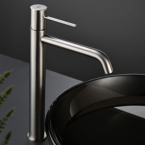 IMEX - Grifo Lavabo Caño Alto Negro Serie Monza (1/5)