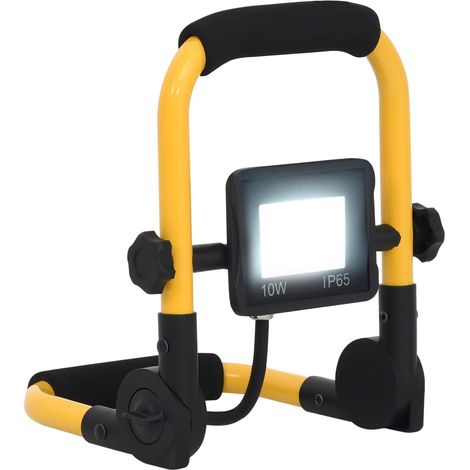 INLIFE Projecteur à LED 10 W Blanc froid avec poignée (1/5)