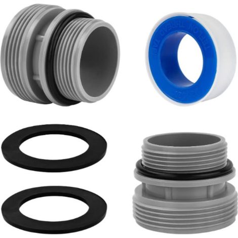 Kit d'Adaptateur Universel pour Tuyaux de Piscine Intex - Convertisseur 40 mm vers 1,5 Pouce (38 mm) - Compatible avec Réf. 4560 et Autres (1/4)