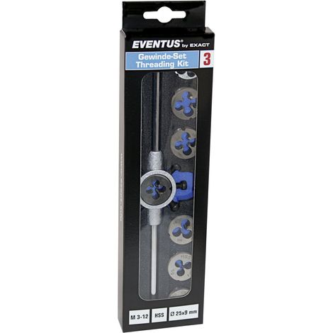 Exact Gewinde-Set Eventus 3 SE M3-M12 HSS Form B Kit 3 SB Werkzeug-Set
