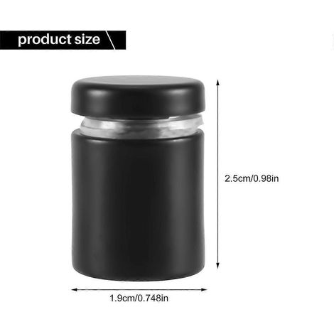 Paquete de 8 tornillos separadores de 3/4 x 1 pulgada, color negro, para letreros, marcos acrílicos colgantes, tornillos publicitarios K（）