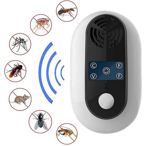 Répulsif antiparasitaire ultrasonique électrique à brancher contre les souris, les rats et les araignées. (1/2)