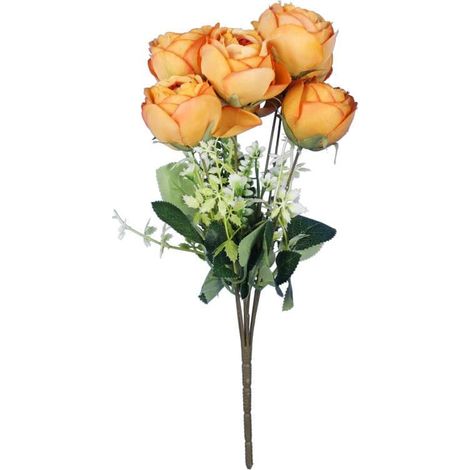 Ramo de 7 rosas de 45 cm color salmón (1/3)