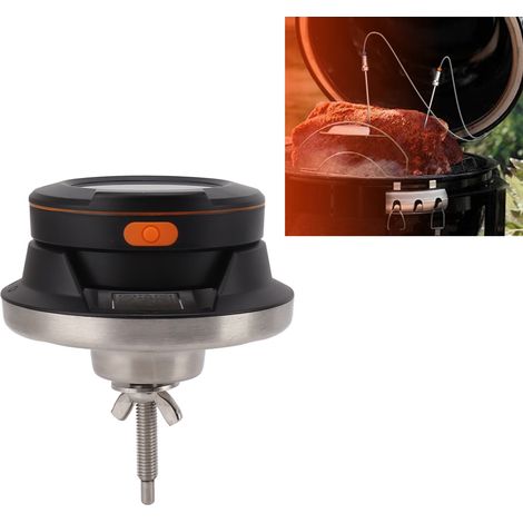 Termometro digitale con display wireless, allarme, app e impermeabile. Termometro da cucina con display a lettura rapida per griglie, affumicatori e cucine. 2 sonde. ABS e acciaio inossidabile. (1/4)