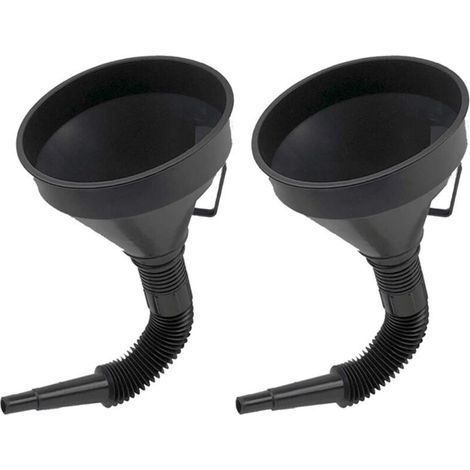 Pieces Large Fuel Funnel Plastic Flexible Engine Oil Funnel Filter Funnel with Filter for Motorcycle Car Gasoline and Home Use (1/5)