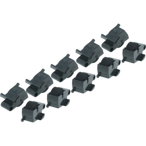 vhbw 10x Ink Roller Black compatible with Canon CP17, Group 749, P42DR, P52D Cash Register, Calculator