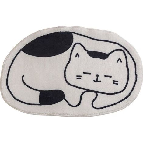 Tapis de salle de bain absorbant pour animaux de compagnie, mignon, antidérapant, en peluche douce, paillasson pour l'entrée de la chambre à coucher (1/5)