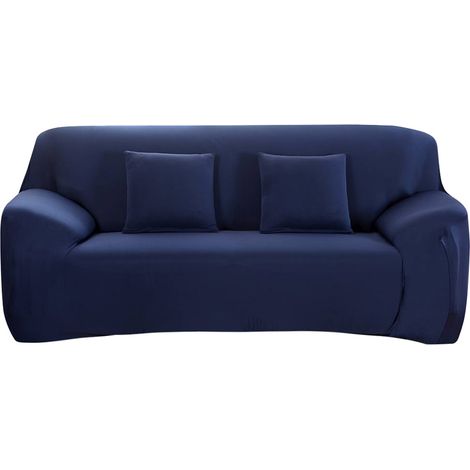 Housse de Canapé Extensible 4 Places Polyester Spandex Antidérapante et Lavable en Machine pour Salon (1/5)