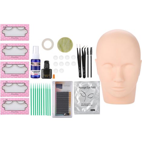 Kit outil extensions de cils semi-permanent maquillage, coffret d’entraînement greffe cils pratique formation (1/5)