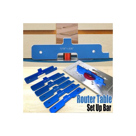 Lot de 7 cales de réglage pour table de toupie – Barres d’étalonnage de précision – Accessoire pour fraiseuse à bois (1/5)