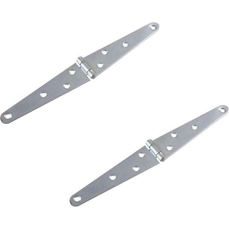 Cyclingcolors – Penture double 150 mm acier pour porte et portail – Charnières robustes pour bois – Installation facile et durable