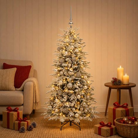 vidaXL Árbol de Navidad artificial con bolas 150 cm 150 LED (1/5)