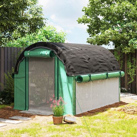 Serra da giardino tunnel con rete ombreggiante OKMYHOME (1/3)