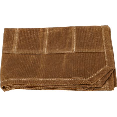 Étui à couteaux en toile cirée, 7 poches, pliable, pour couteaux de chef professionnels, idéal pour le camping et les barbecues, kaki (1/5)