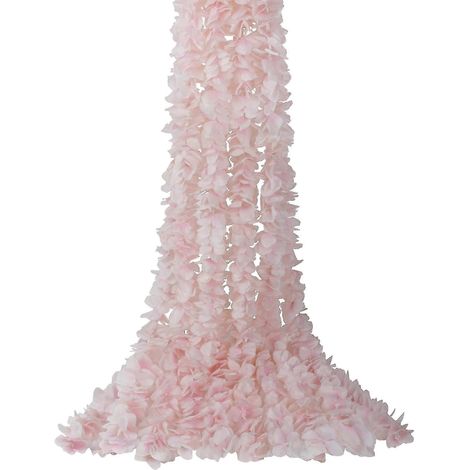 Guirlande de glycine artificielle en soie, 100 cm, fleurs artificielles suspendues, couronne de glycine rose pour décor d'arche de mariage (1/2)