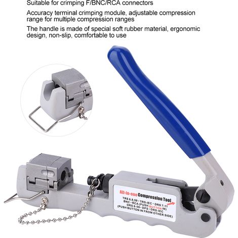 Pince à sertir multifonctionnelle en acier pour cosses RCA f BNc (1/5)