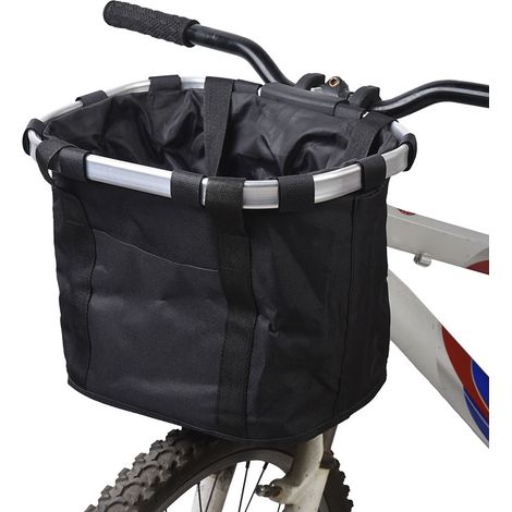 Panier avant amovible Doorslay pour vélo, sac de transport pour animaux en toile, cadre en alliage d'aluminium (1/5)