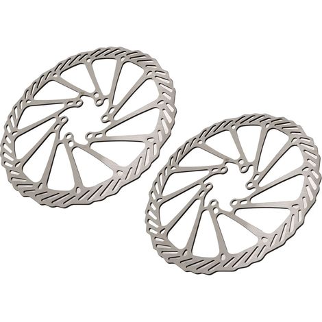 2 Disques de Frein VTT 180mm en Acier Léger, Haute Résistance et Dissipation Thermique Rapide pour Vélo Tout Terrain (1/5)