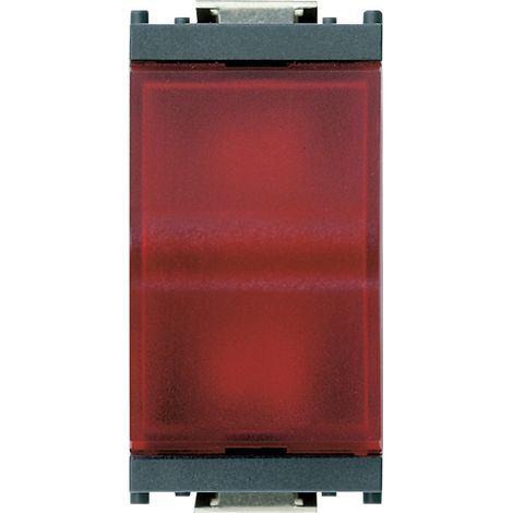 VIMAR - 16433.R Spia prismatica diffusore rosso grigio
