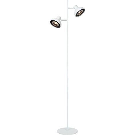 Lampe sur pied à deux lumières Sensas design blanc GU10 ES111 - 30797/02/31 (1/2)