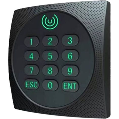 Lecteur RFID Wiegand KR602M 34/26 bits 13,56 MHz Mi pour contrôle d'accès, prend en charge la carte NFC, le mot de passe avec clavier LED