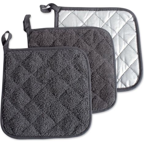 Maschinenwaschbare, hitzebeständige Küchenhandschuhe aus Baumwolle für den täglichen Gebrauch und zum Grillen (1/5)