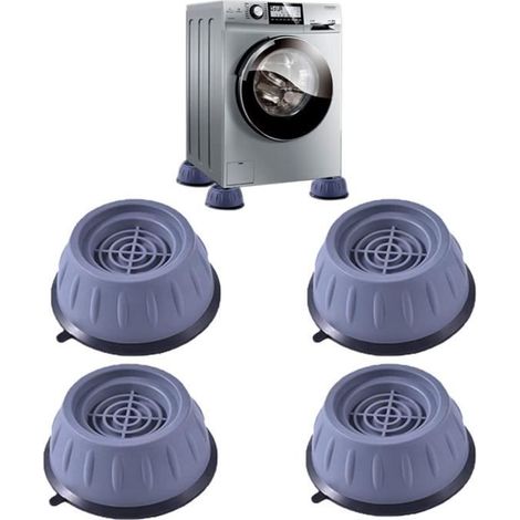 4 Pièces Pied Anti Vibration Machine a Laver,Support Machine a Laver Anti Vibration,Pied Machine a Laver,Convient Aux Appareils (1/4)