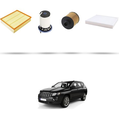 Kit tagliando 4 filtri compatibile con Jeep Compass II 2.0 Multijet 103kw dal 2017 (1/5)
