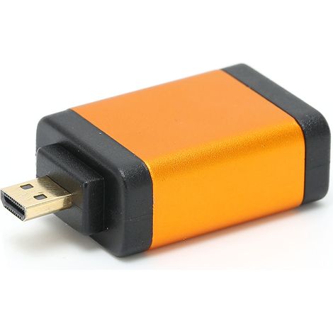 Adaptateur Micro HDMI vers HDMI Femelle Doré 4K 60Hz Haute Qualité