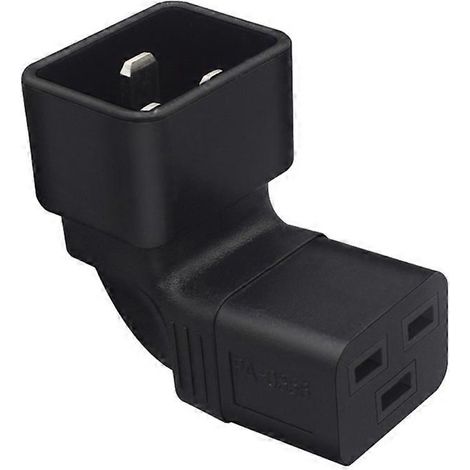 Adaptateur IEC320 C20 mâle vers IEC320-C19 femelle pour prise de bouilloire, connecteurs à 3 broches (1/5)