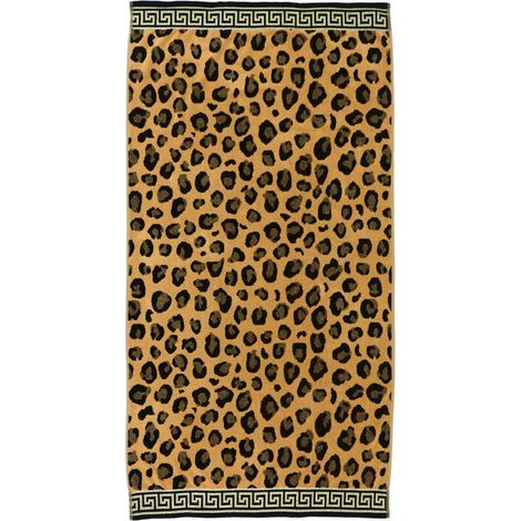 Telo Mare Jacquard Spugna Asciugamano Spiaggia Disegno Cleopatra Beige (1/5)