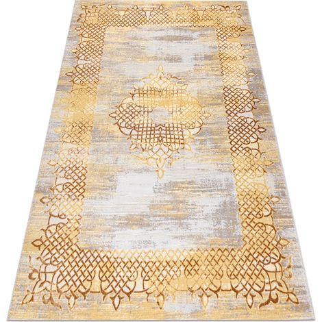 Alfombra BCF Morad RAFIA Rectángulos, geométrico - gris grey 140x200 cm (1/5)