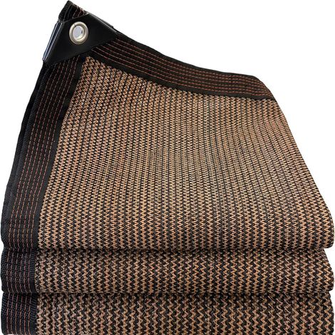 Filet Protection Solaire Filet D'Ombrage,80% UV Tissu D'Ombrage, Toile d'ombrage de Serres Coupe-Ventpour La Couverture VéGéTale/Serre/Pet House/Jardin/Pergola/Patio Lawn (Brun, 2×3m) (1/5)