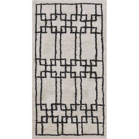 Teppich TURHAL Beige 80 x 150 cm Baumwolle (1/5)