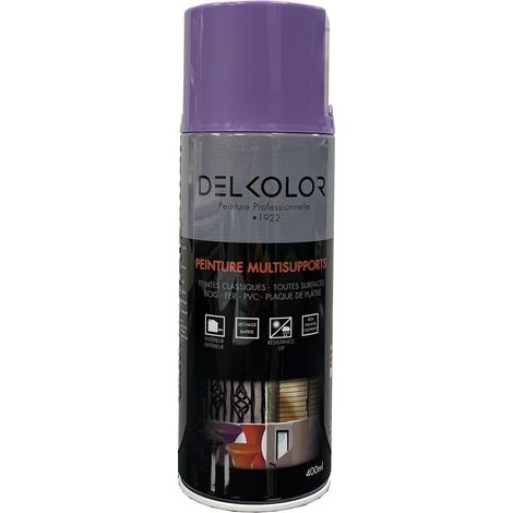 Delkolor Peinture en Aérosol - Couleurs RAL - 400ml Couleur: RAL 4005 BLEU LILAS (1/2)