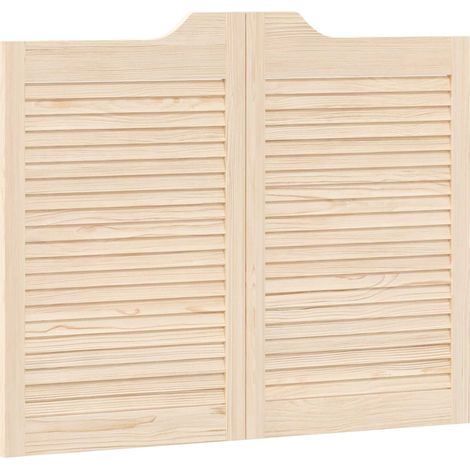 vidaXL Swing Doors Natural 80 x 50 cm Solid Pine Wood