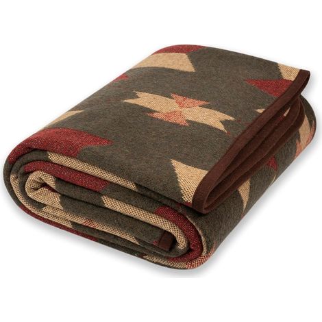 Grande Couverture en Laine Mérinos pour Canapé-Lit, Simple ou Double - Plaid Confortable, Doux et Chaud pour Pique-Nique, Camping - 160 x 220 cm (1/5)