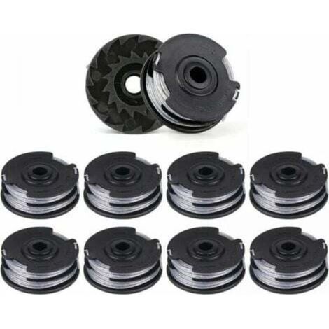 Lot de 10 bobines de fil de rechange pour débroussailleuse Parksidecompatible PRTA 20-Li A1/B2/C3, PRT 550 A1/A3, PRT 300 A1 (1/4)