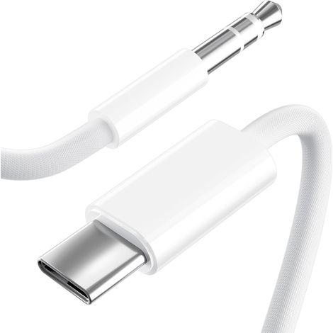 USB-C-auf-3,5-mm-Klinkenstecker-Kabel, kompatibel mit iPhone 15 Pro Max/15 Plus, Galaxy S22/S21/S20/Note20, P40/P30/P20, Mate 20/30/40, Heim-/Autoradio – 1 m (1/5)