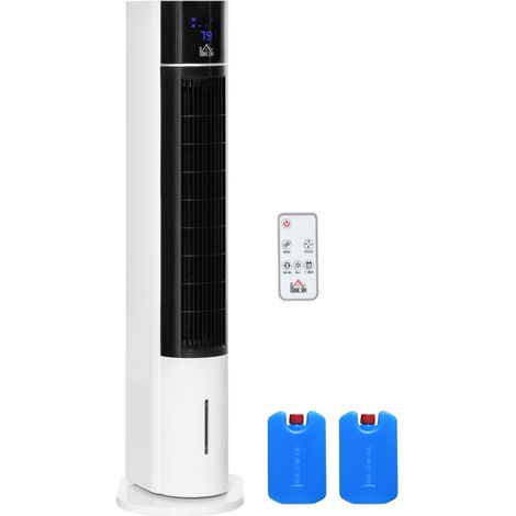 Humidificateur-refroidisseur d'air oscillant 3 en 1 basse consommation avec réservoir de 3 L, télécommande, affichage LED,3 modes et minuterie 12 h