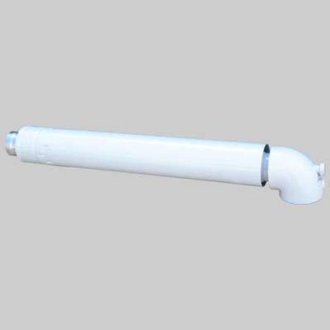 TERMINALE ANTIVENTO CON CURVA 90° PER SCALDINI - 60-100