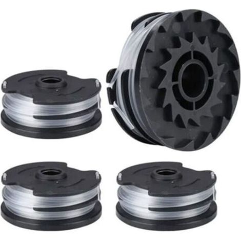 4pcs bobines de fil de rechange pour, fil de nylon de rechange pour coupe-bordures LIDL Parkside, coupe-bordures PRTA 20-Li A1,B2,C3,PRT 550 A1,A3,PRT 300 A1-2 x 4 m 1,6 mm