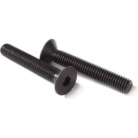 ORECA - 10 VITI PER METALLO TESTA PIANASVASATA IN ACCIAIO BRUNITO 4X30mm