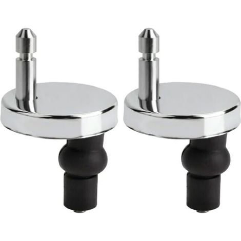 Set mit 2 universellen WC-Sitzbefestigungen, WC-Sitzscharnieren, WC-Deckelbefestigungen, WC-Sitz-Ersatzbefestigungen für WC-Sitze, WC-Sitzbefestigung (1/5)