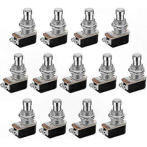 Gitarreneffektpedal: Set mit 13 Momenttastern, ohne SPST-Kontakt, 2-poliger Block, Soft-Touch (1/5)