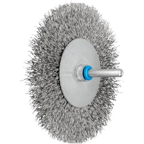 Spazzola rotonda RBU 10010/6 INOX0,30 D.100mm, filo da 6mm, spessore 0,3mm, VA 10mm, 12000 min(unknown)¹ (1/4)