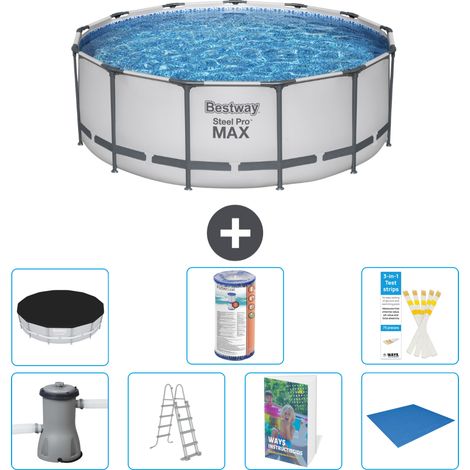 Bestway Piscina Bestway Steel Pro MAX Rotonda - 427x84 cm - 8-pezzi  S594 (1/4)