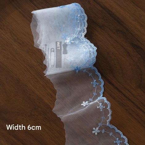 Rideau Dopamine 9,5 cm en faits main Noël tissu . colorée, accessoires pour cheveux en brodée Lolita Décoration d'intérieur . dentelle (270 cm) n°27 (1/5)